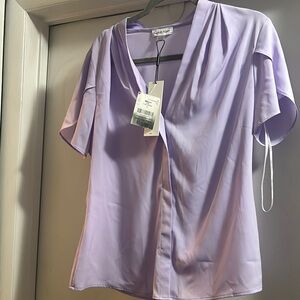 Calvin Klein Soft Purple Top Size Large